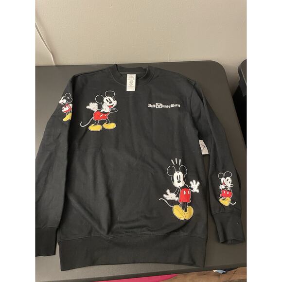 NWT Mickey Mouse Sweatshirt Mens Small Expressions Sweater Disney World Parks - Picture 1 of 10